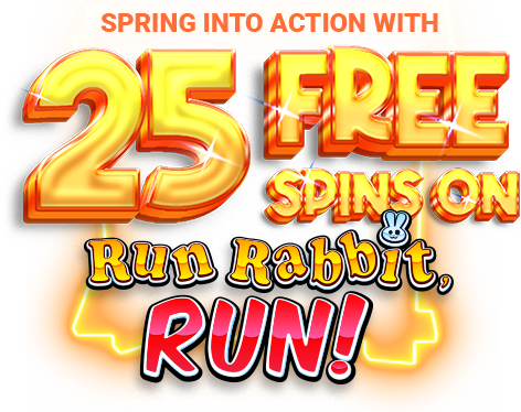 Glimmer 25 Free Spins on Run Rabbit, Run